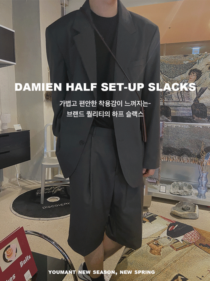 [추천상품] Damien half set-up slacks