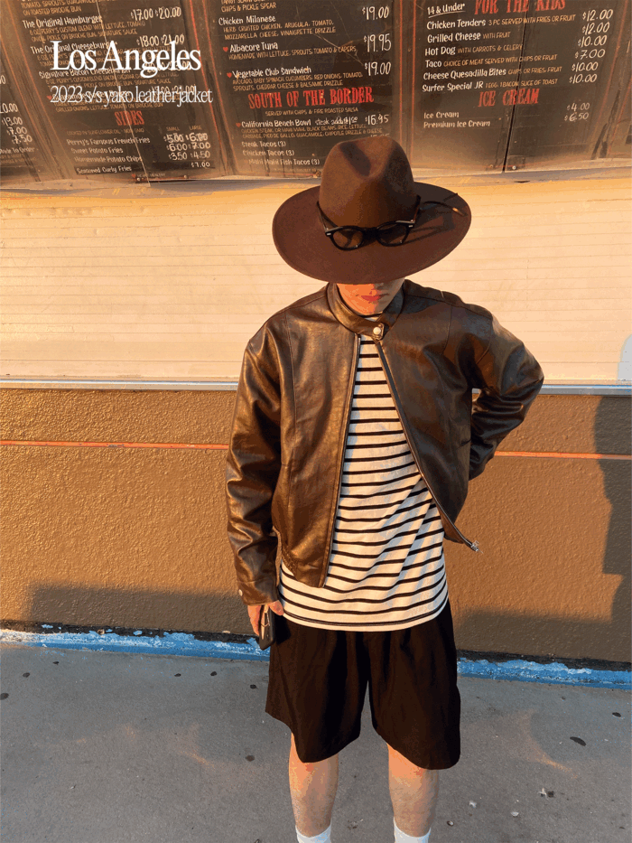 (구디션추천/자켓ver) s/s yako leather jacket