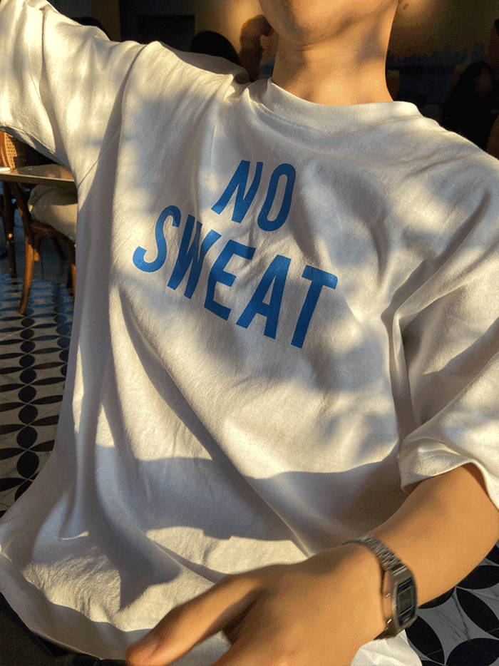 [주문폭주] No sweat round t-shirts