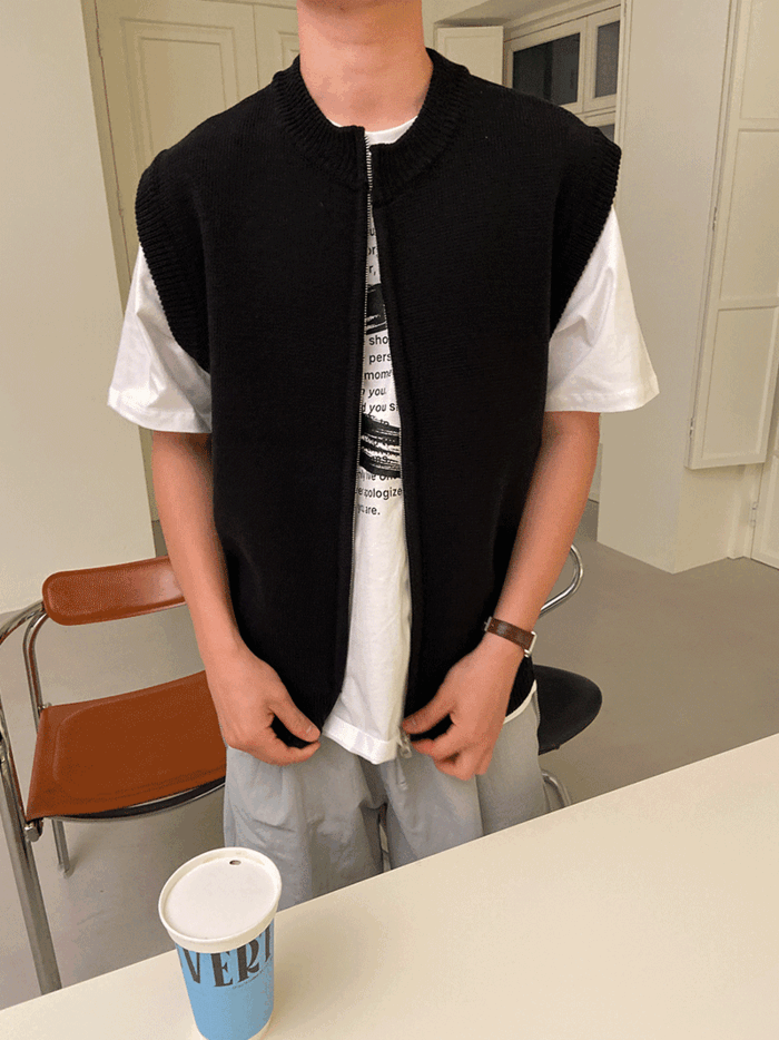 [추천상품] Doio knit zip-up vest