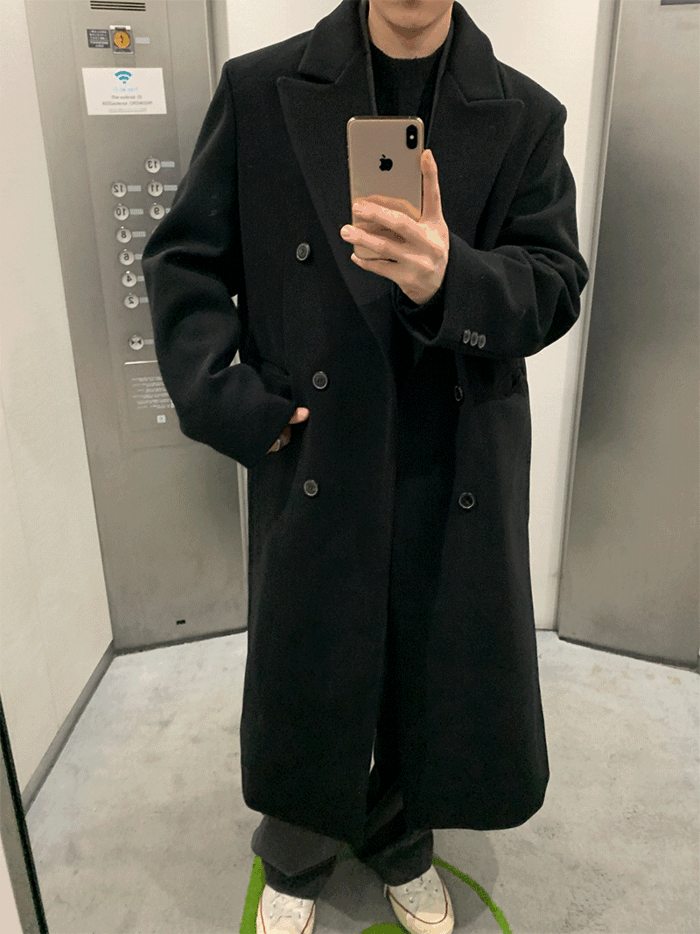 Fomme double long coat