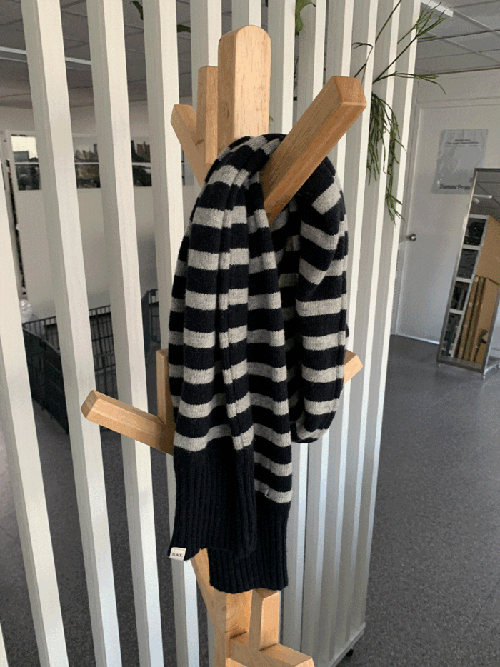 [당일발송] Live wool stripe knit muffler - new컬러 출시