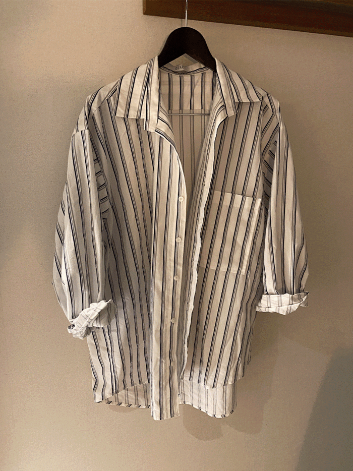 [레이어드추천] Oble stripe over shirts