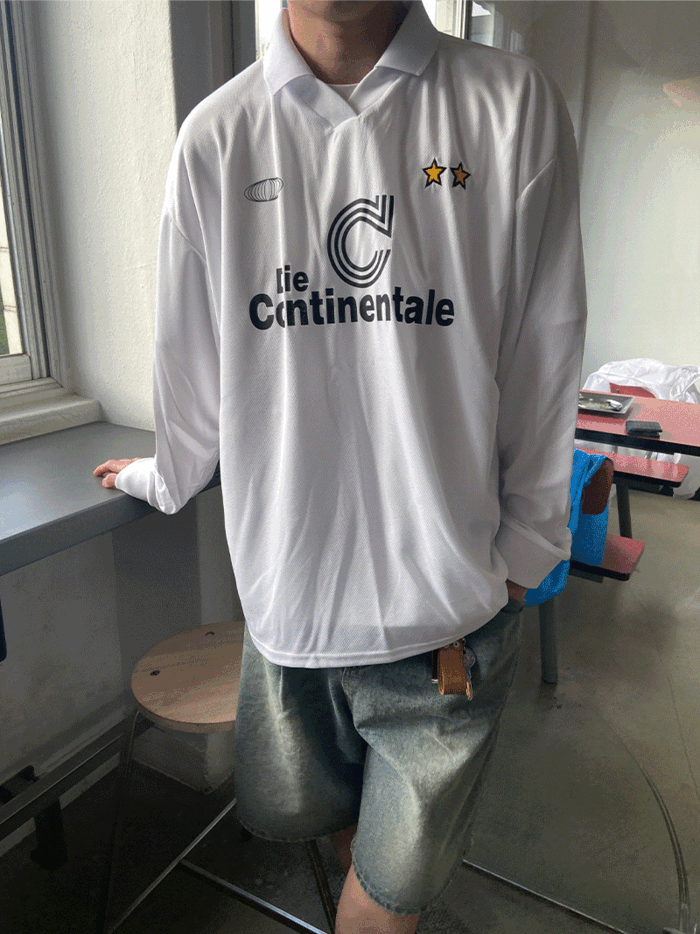 (구디션추천/오버핏/문의폭주) continentale mash jersey